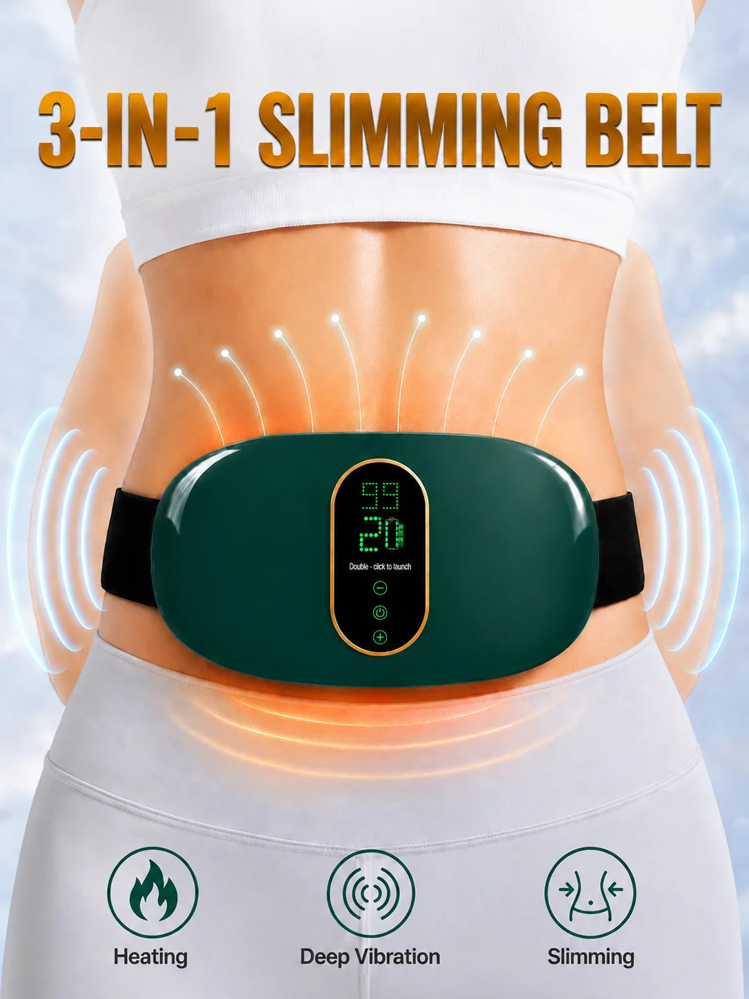 Electric Abdominal Fat Burner, Abdominal Massage Belt